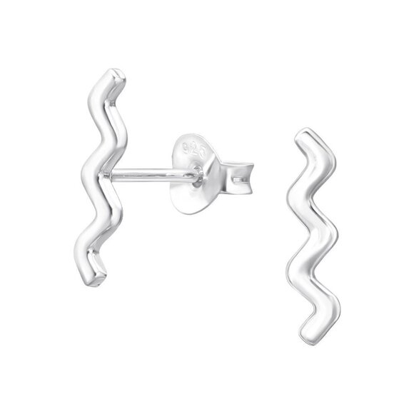Sterling Silver Minimalist Stud Earrings - Picture 1 of 10